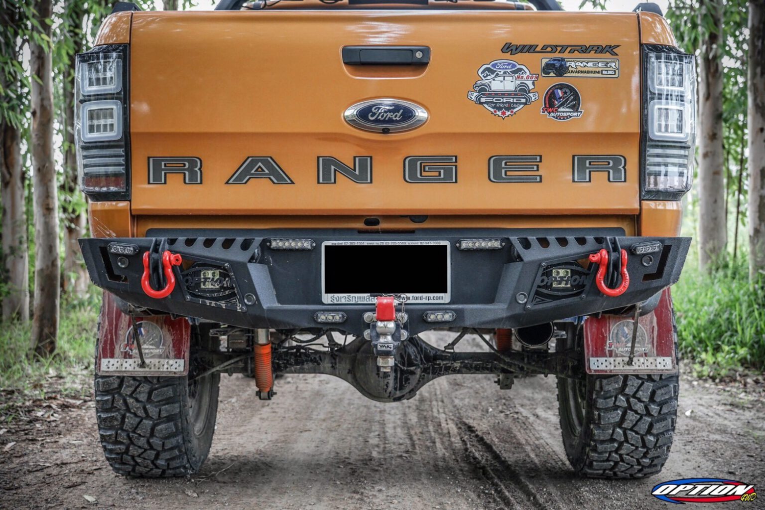 กันชนท้าย Ford Ranger รุ่น Option Rear Bumper Sporty – FORD OPTION ...